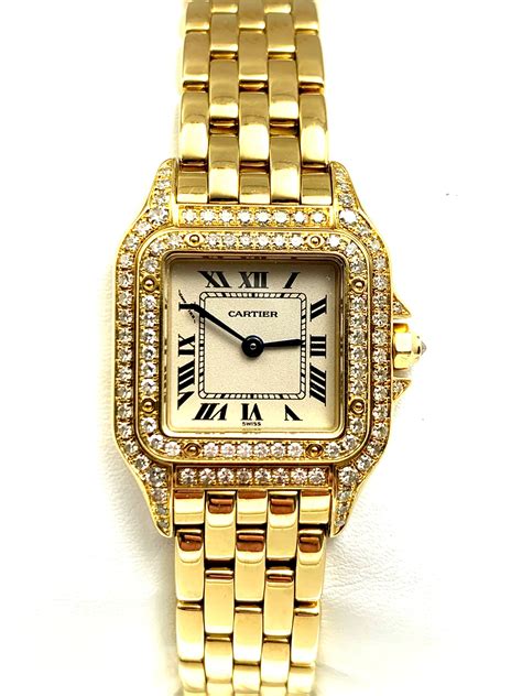 cartier panthere 22mm gold|cartier panthere watch price new.